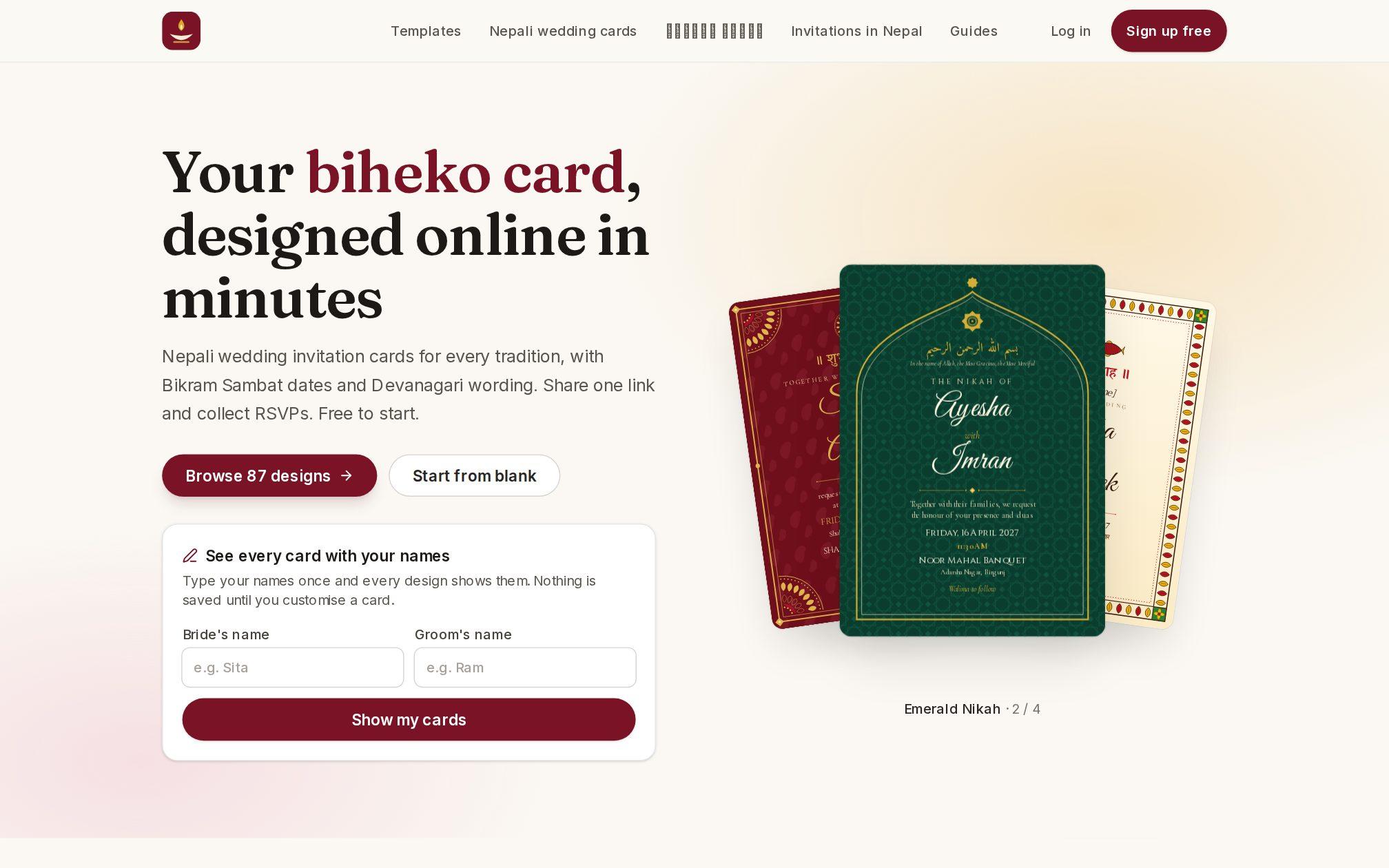 Bihekocard, Wedding invitation SaaS